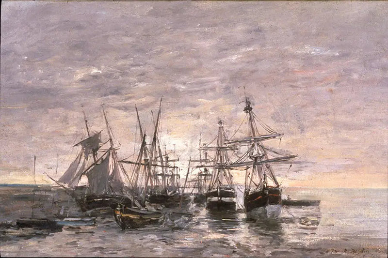 Portrieux - Maré baixa - Eugène Boudin