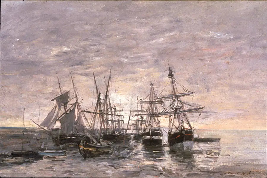 Portrieux - Maré baixa - Eugène Boudin