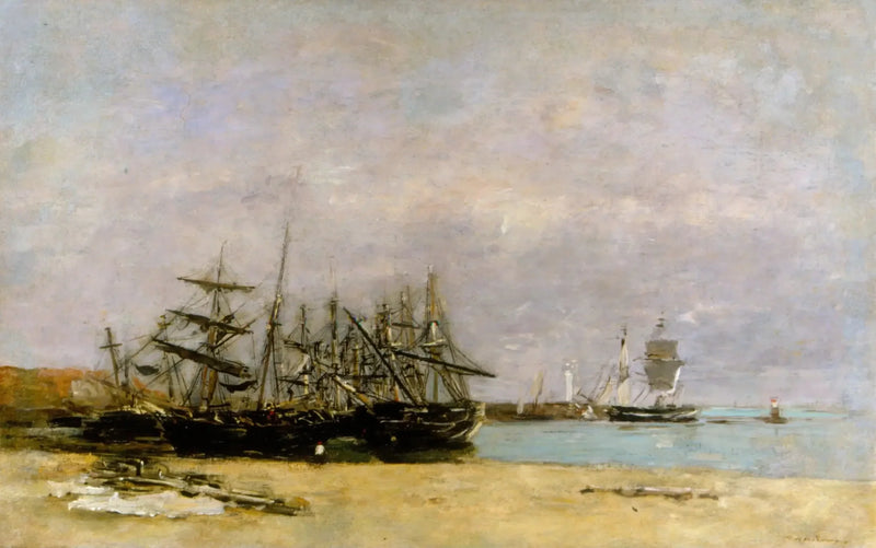 Portrieux - Navios encalhados - Eugène Boudin
