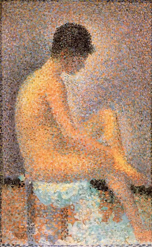 Mulher sentada, de perfil - Georges Seurat