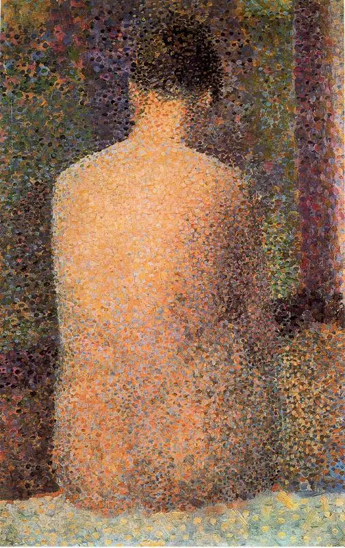 Posando de costas - Georges Seurat