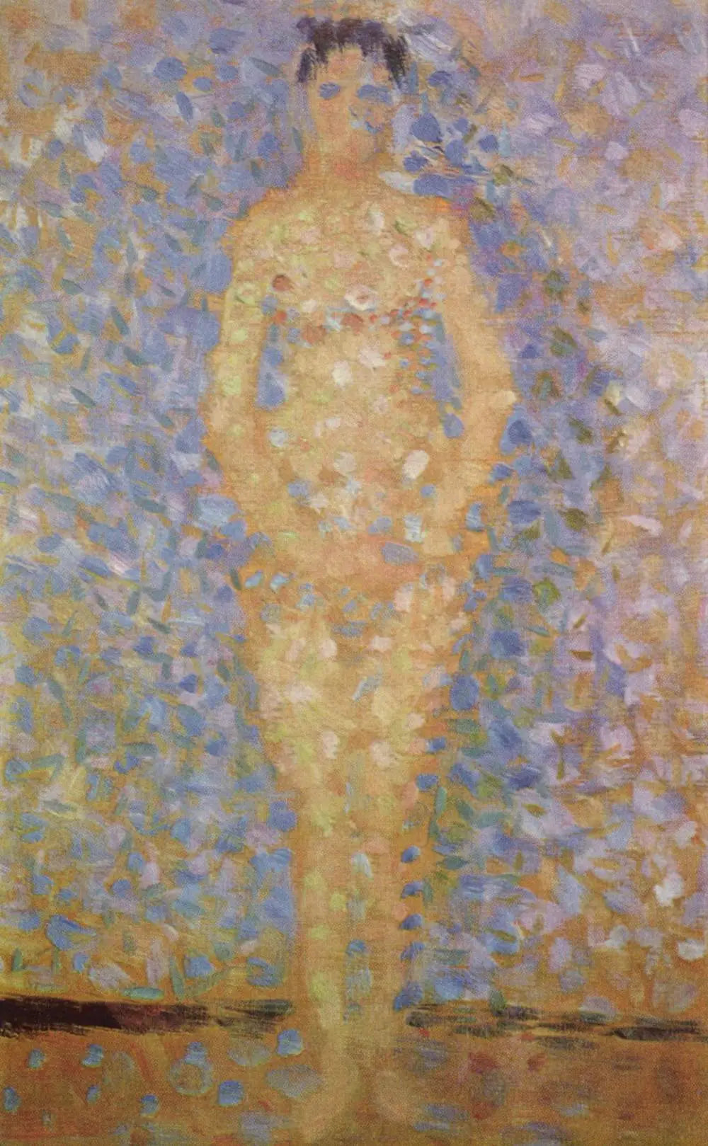 Poseuse debout, de face - Georges Seurat image 1 reproduction de peinture à l’huile