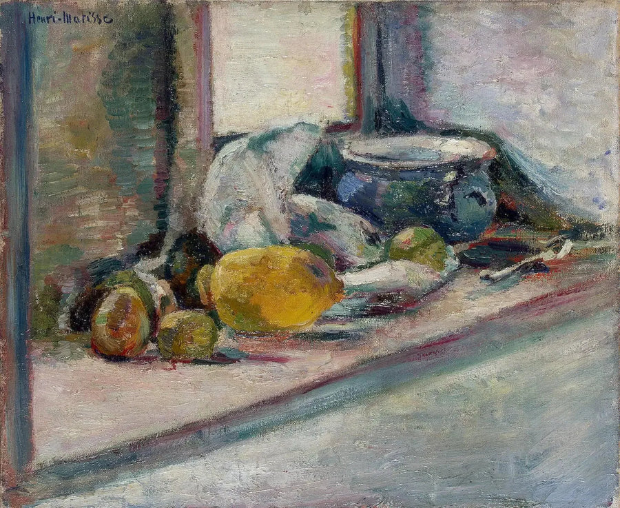 Vaso azul e limão - Henri Matisse