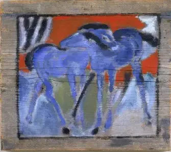 Pôneis azuis - Franz Marc