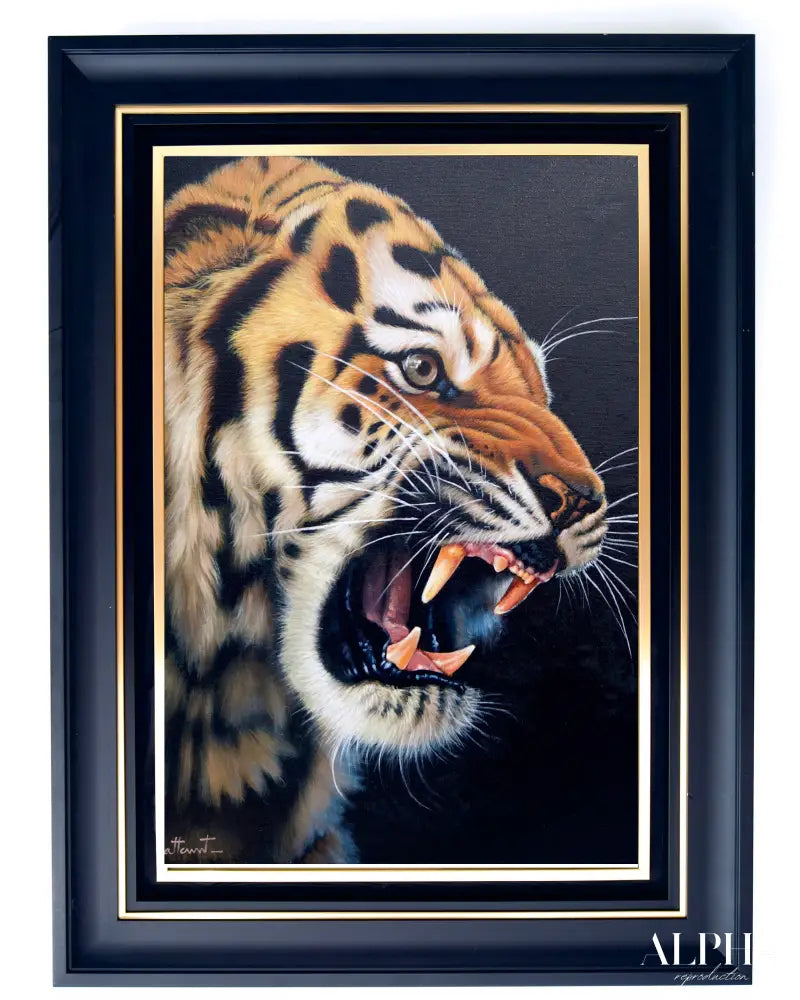 Power of Tiger - Ketwalin | 50 x 70 cm Reproductions de tableaux à la peinture à l’huile