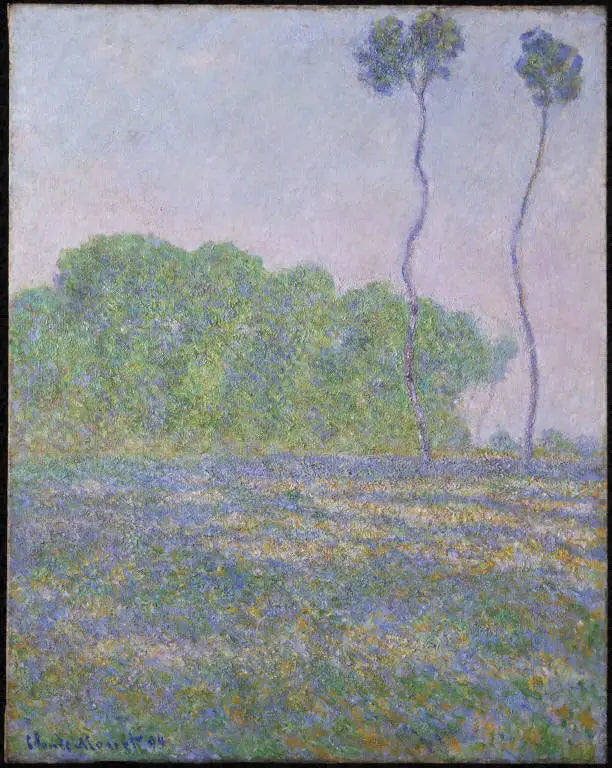 Pradaria em Giverny - Claude Monet