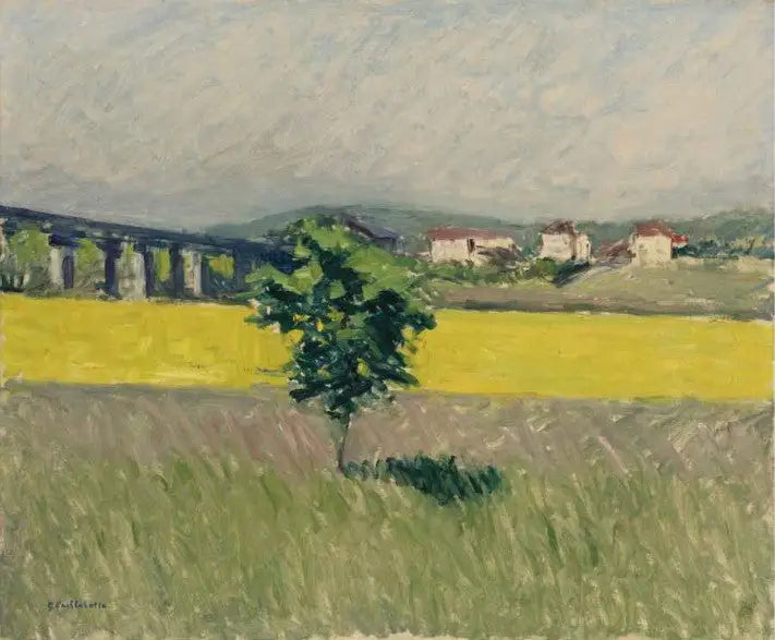 Pradaria na Ponte de Argenteuil - Gustave Caillebotte