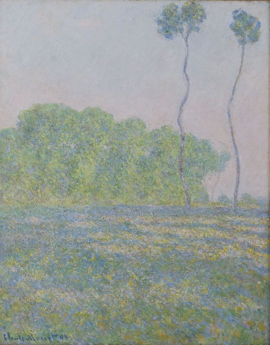 Pradaria em Giverny - Claude Monet