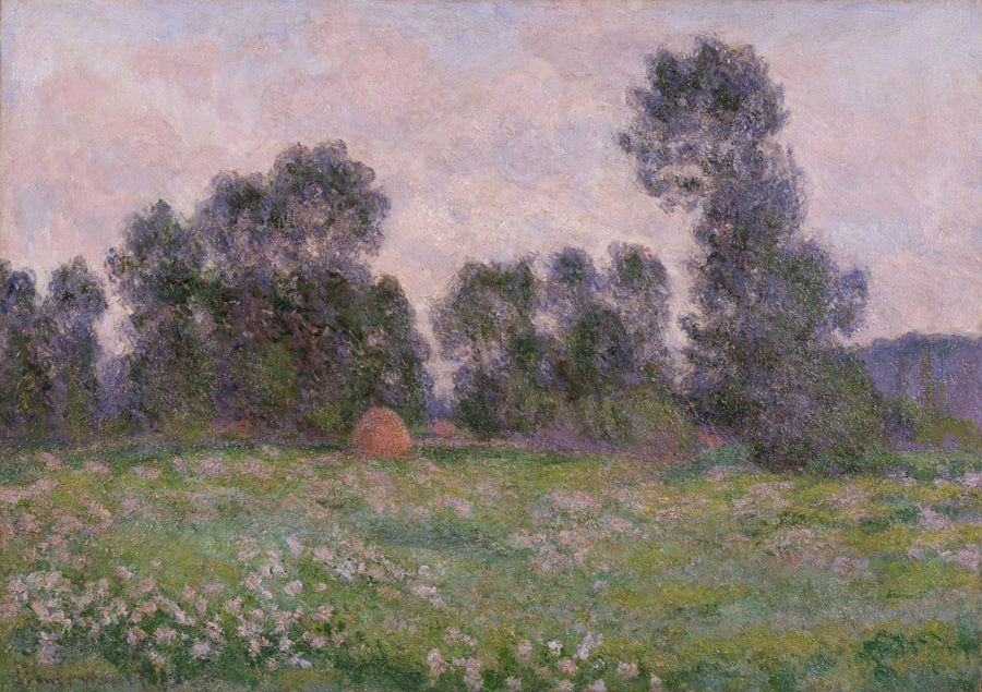 Pradaria em Giverny - Claude Monet