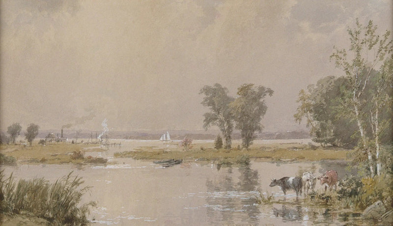 Pradarias de Hackensack - Jasper Francis Cropsey