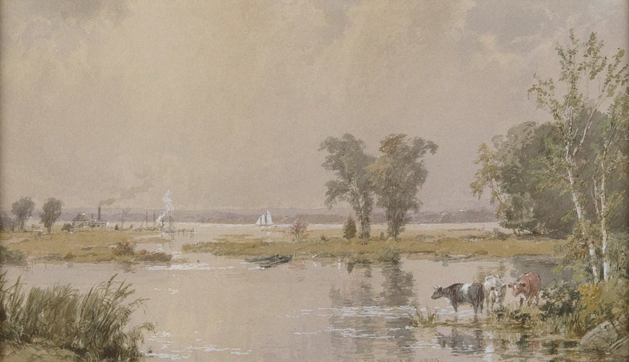 Pradarias de Hackensack - Jasper Francis Cropsey