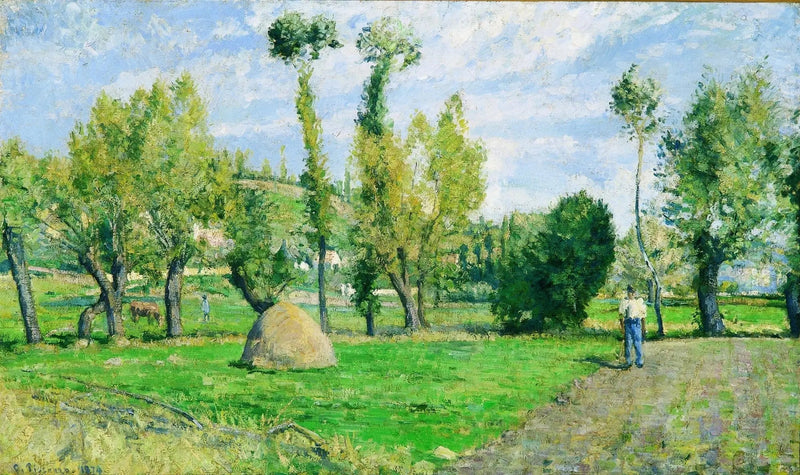 Prados do Valhermeil perto de Pontoise - Camille Pissarro