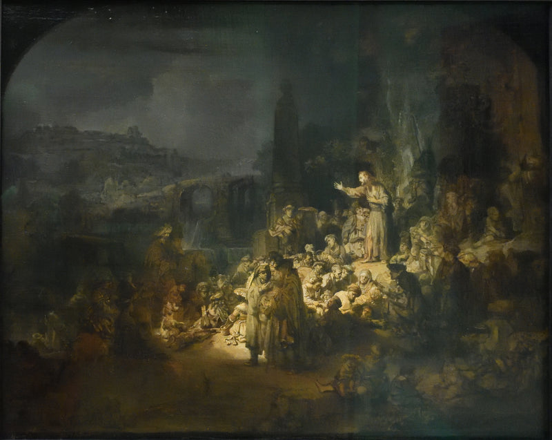 A pregação de São João Batista - Rembrandt