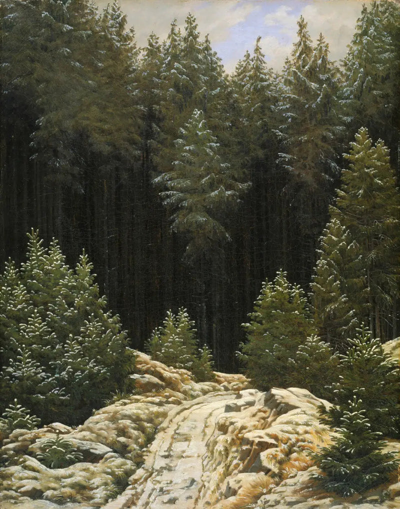 Primeira neve - Caspar David Friedrich