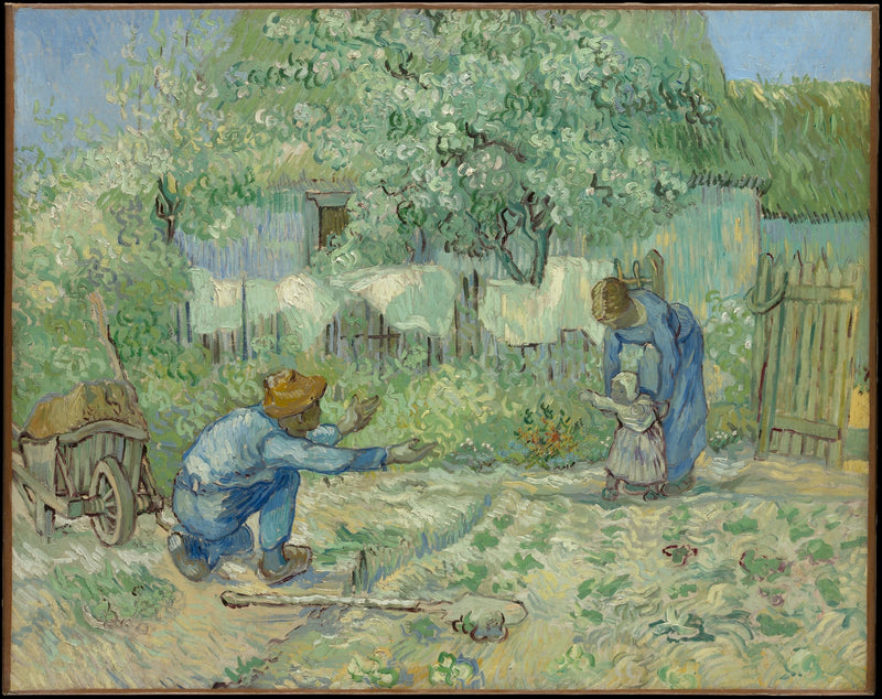 Primeiros passos, segundo Millet - Vincent van Gogh