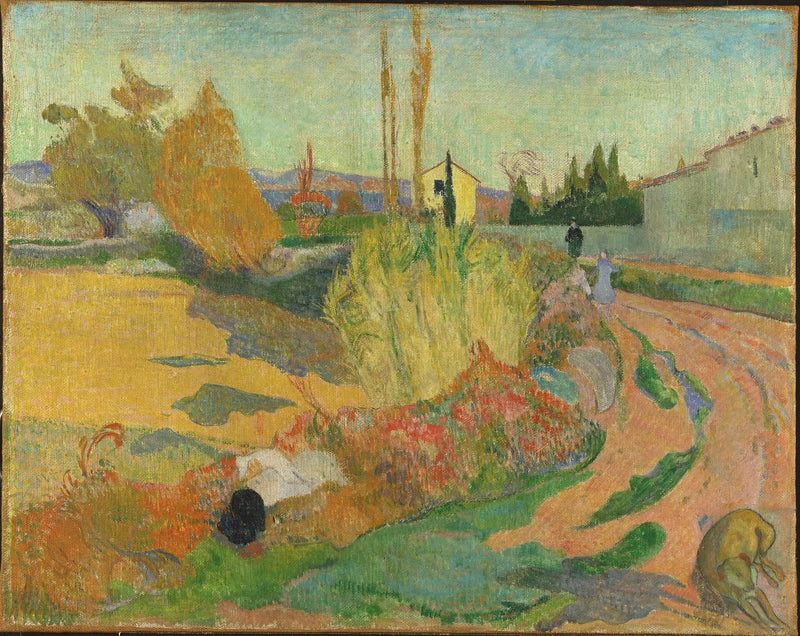 Perto de Arles, ou O Mas de Arles - Paul Gauguin