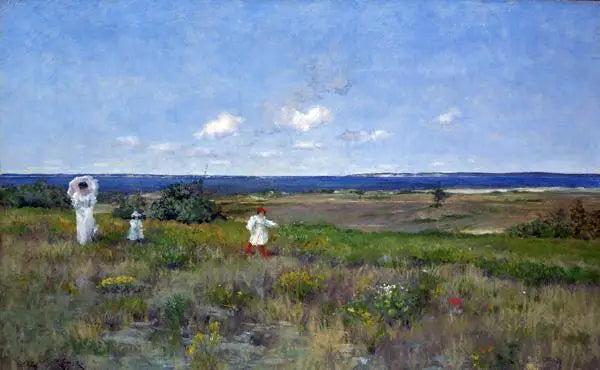 Perto da praia, Shinnecock - William Merritt Chase