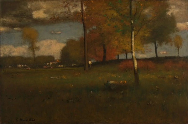 Perto da aldeia, outubro - George Inness