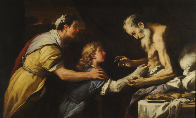 Apresentação de Jacó a Isaac - Luca Giordano