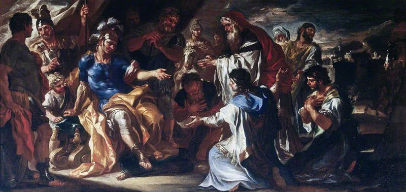 Priam na tenda de Aquiles - Francesco Solimena