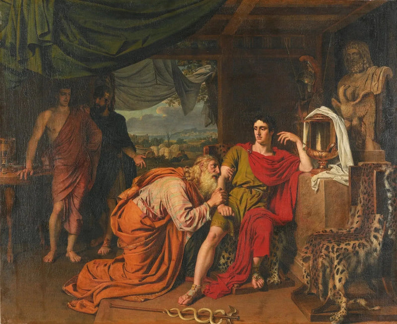 Priam pede a Aquiles que devolva o corpo de Heitor - Alexandre Ivanov