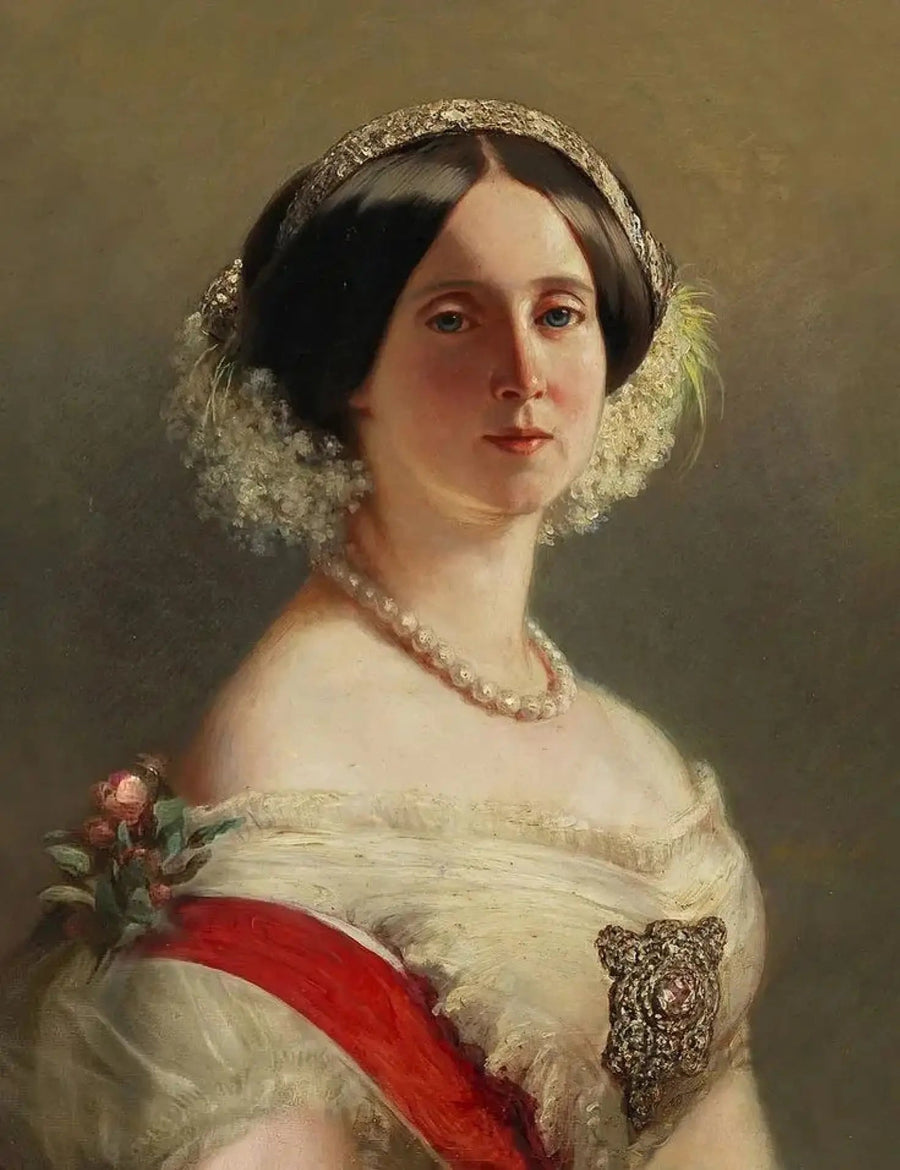 Princesa Augusta de Saxe-Weimar-Eisenach, posteriormente rainha da Prússia e imperatriz alemã - Franz Xaver Winterhalter