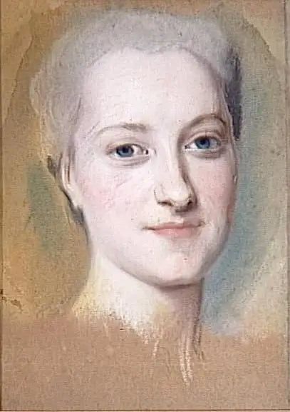 Princesa Marie-Christine de Saxe (1735-1782) - Maurice-Quentin de La Tour