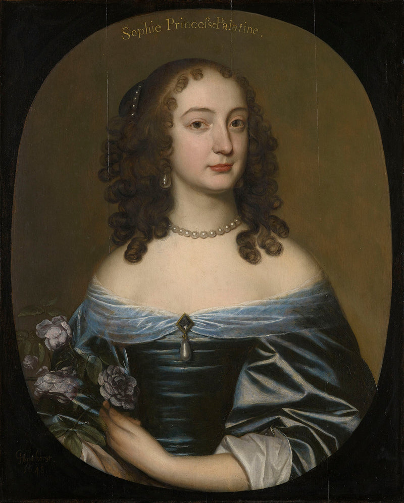 Princesa Sophie, futura duquesa de Brunswick-Lunebourg, eleitor de Hanôver (1630-1714) - Gerrit van Honthorst