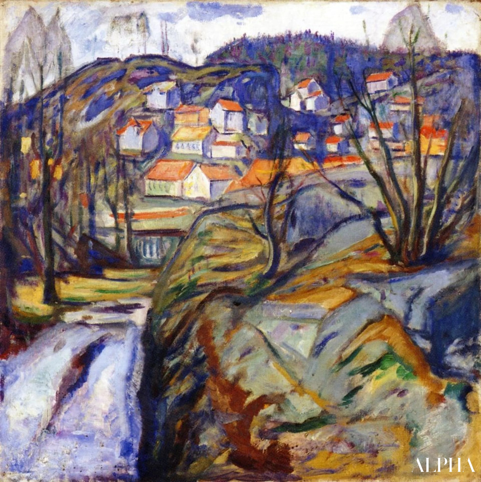 Reproduction du tableau « Printemps à Kragero - Edvard Munch » par Alpha Reproduction en peinture à l’huile