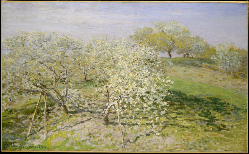 Primavera (Árvores frutíferas em flor) W271 - Claude Monet