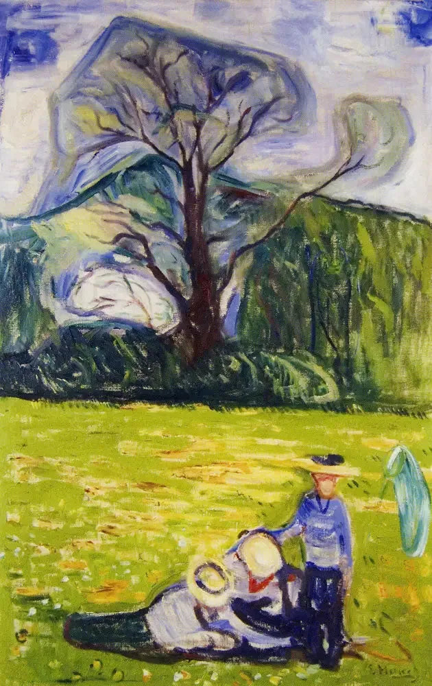 Primavera no jardim do Dr. Linde - Edvard Munch