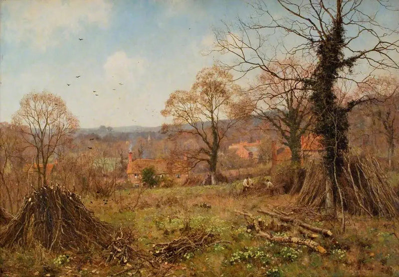 Primavera (O esconderijo da primavera é o Primrose Brae) - Edward Wilkins Waite