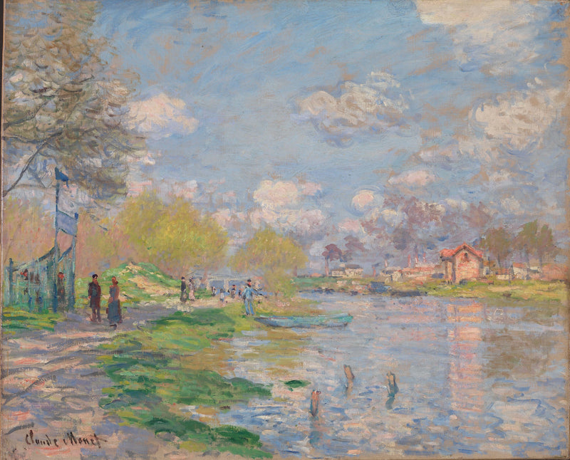 Primavera na ilha de Grande Jatte W459 - Claude Monet