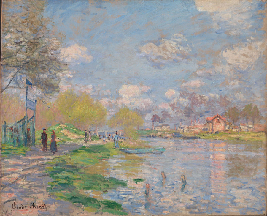 A primavera perto do Sena - Claude Monet