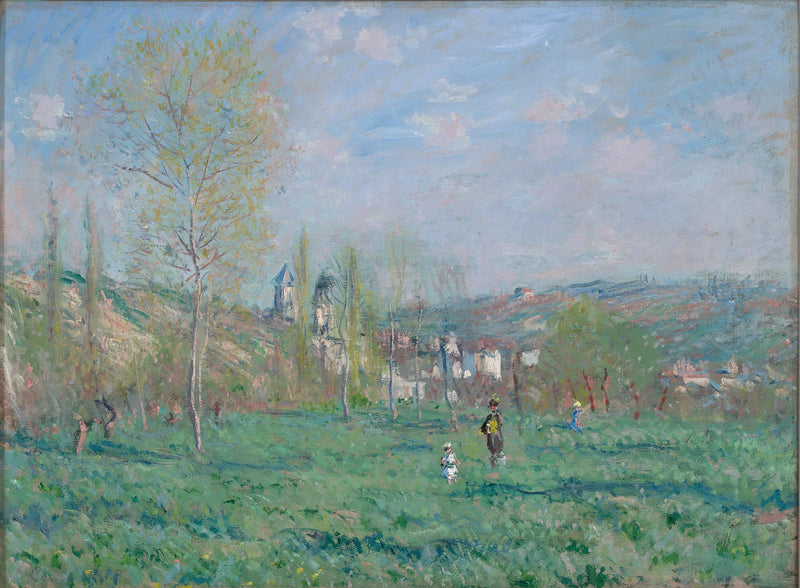 Primavera em Vétheuil W579 - Claude Monet