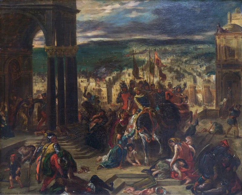 Tomada de Constantinopla pelos Cruzados - Eugène Delacroix