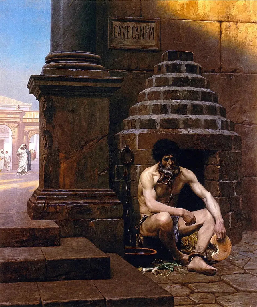 Prisioneiro de guerra em Roma - Jean-Léon Gérôme