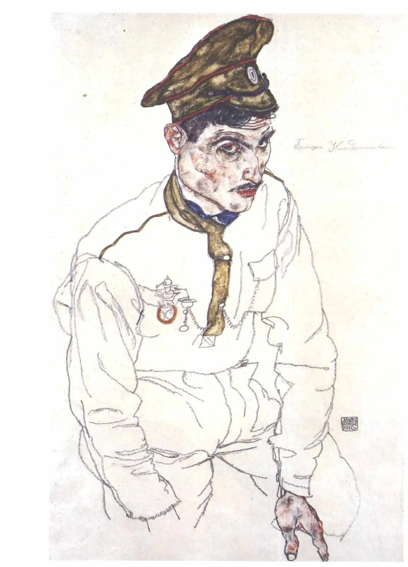 Prisioneiro de guerra russo - Egon Schiele