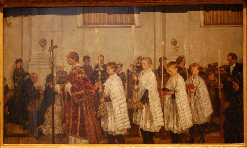 Procissão na igreja velha-católica de Haia - Isaac Israëls