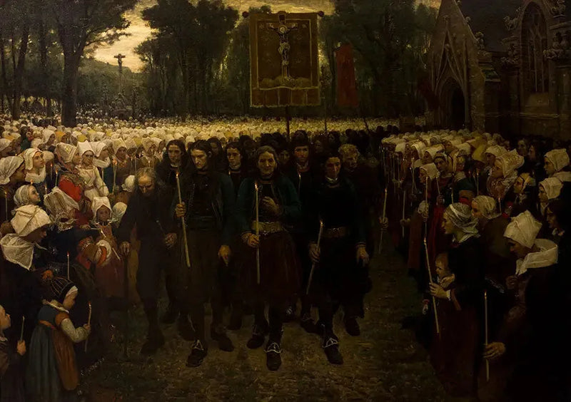 Procissão da Indulgência na Bretanha - Jules Breton
