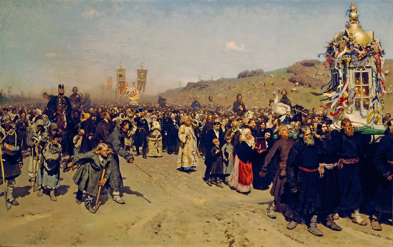 Procissão religiosa na província de Kursk - Ilya Repin