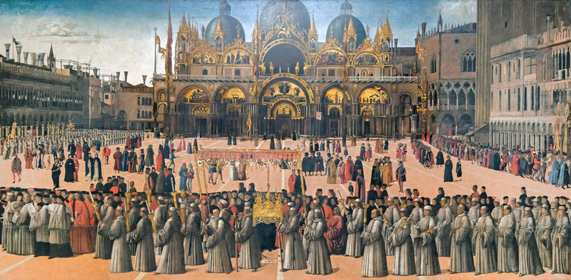 Procissão na Praça de São Marcos - Gentile Bellini