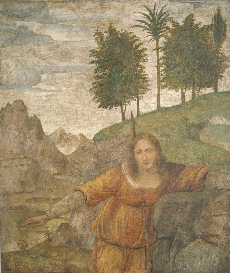 Procris atingida pelo dardo de Céfalo - Bernardino Luini