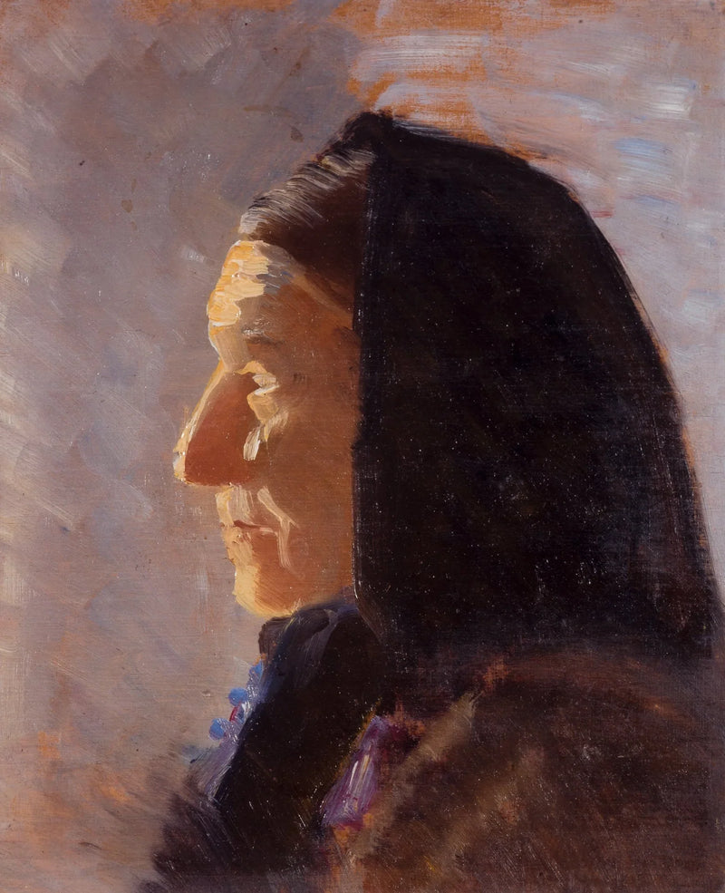 Retrato de uma mulher de Skagen - Anna Ancher