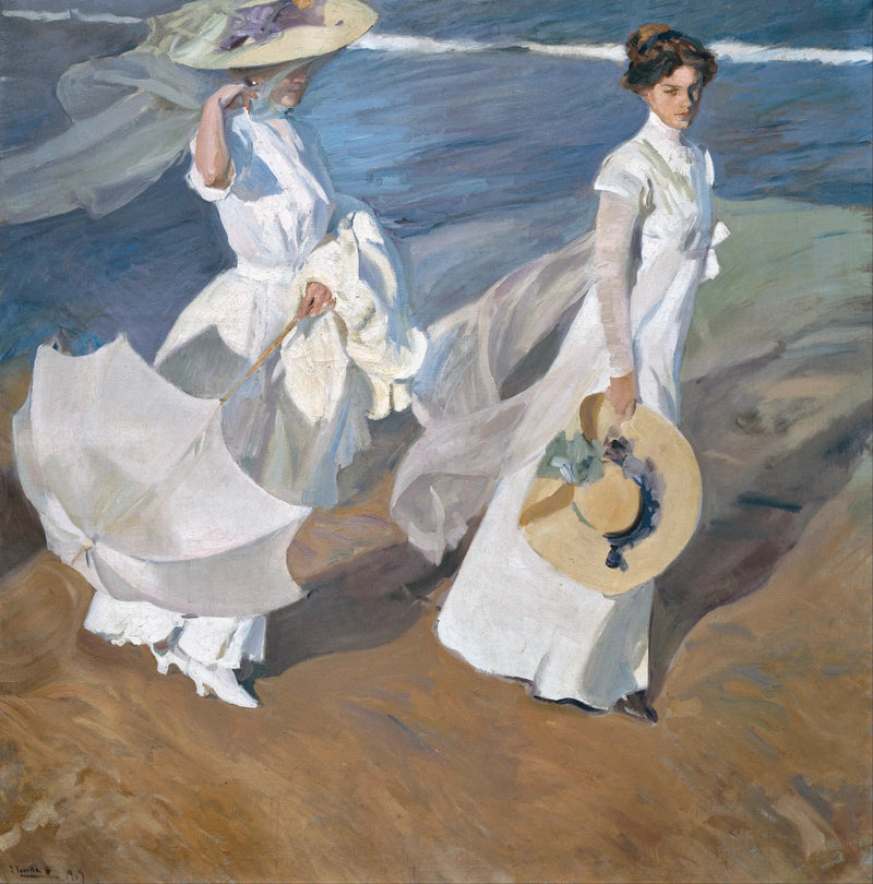 Passeio à beira-mar - Joaquín Sorolla