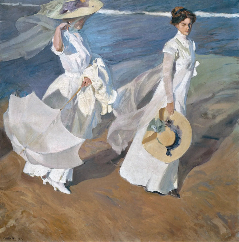 Passeio à beira-mar - Joaquín Sorolla