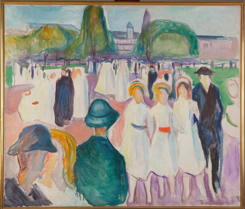 Passeio na primavera - Edvard Munch
