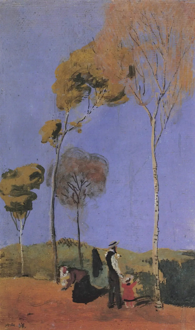 Passeio com criança - August Macke