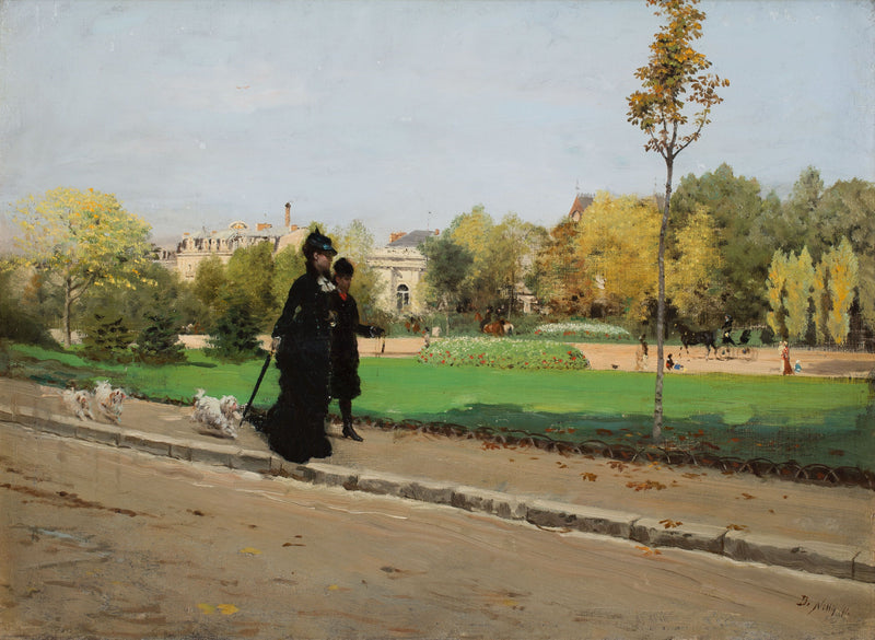 Passeio com os cães - Giuseppe De Nittis