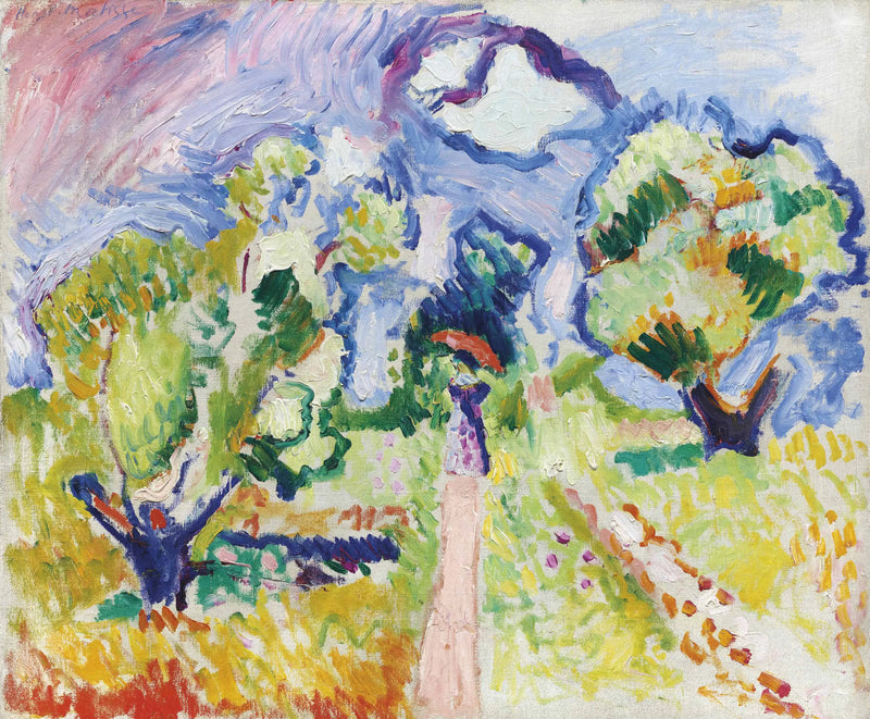 Passeio entre as oliveiras - Henri Matisse